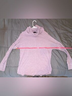 Rachel Zoe Lavender Cowl Neck Long Sleeve Top Size M Modal Blend Soft Knit